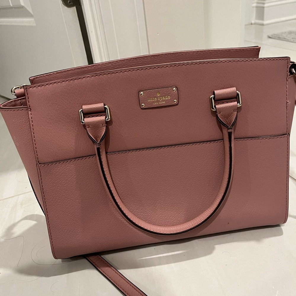 Kate Spade Pink Leather Tote Bag
